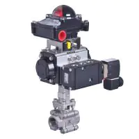Pneumatic Actuated High Temperature Screwed Ball Valve - 3
