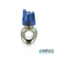 WRAS Approved Brass Ball Valve - Blue Butterfly Handle - 2