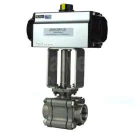 Air Operated Steam Duty Screwed Ball Valve