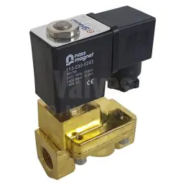 ATEX Brass 0.5-10 Bar Servo Assisted Solenoid Valve