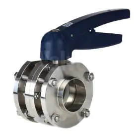 Bardiani Wafer4 Plain End Hygienic Butterfly Valve