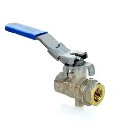 Vented Brass Ball Valve with Locking Lever