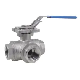 Economy 3 Way Stainless Steel Ball Valve