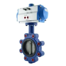 Economy Pneumatic Actuated WRAS Lugged Butterfly Valve