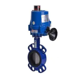 Electric Actuated NBR Lined Wafer Pattern Butterfly Valve