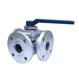 Cast Iron Ball Valve 3 Way Flanged PN16