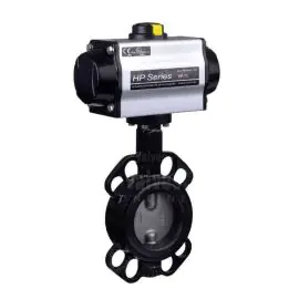 Pneumatic Actuated Economy Wafer Pattern Butterfly Valve