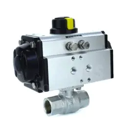 Pneumatic Actuated Economy Screwed 2 Way Brass Ball Valve