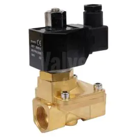 WRAS Approved Brass Solenoid Valve - Servo Assisted N.O.