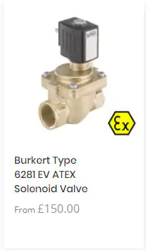 Burkert 6281 ATEX Solenoid Valve