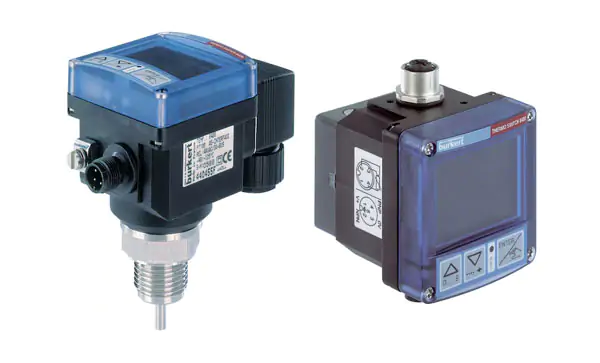 Screw-in temperature threshold detector/transmitter with display
