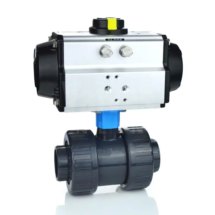 Economy pneumatic actuated brass ball valves