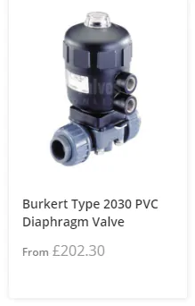 Actuated Plastic Diaphragm Valve