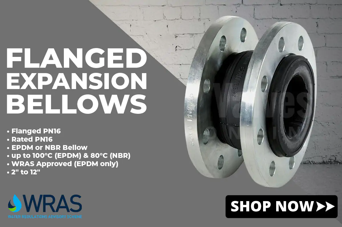 Flanged expansion bellow