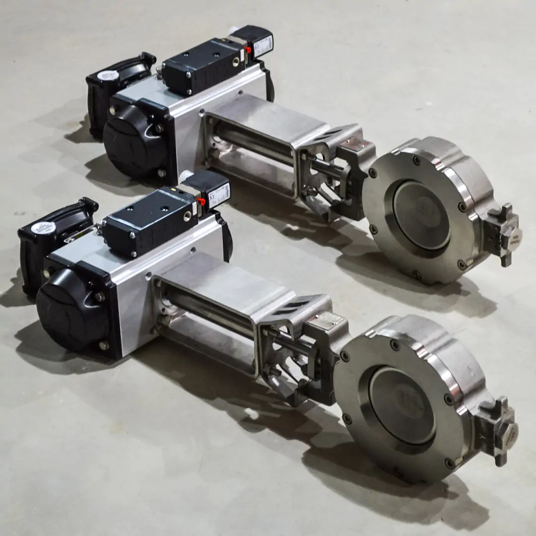 Stainless steel bray double offset butterfly valve