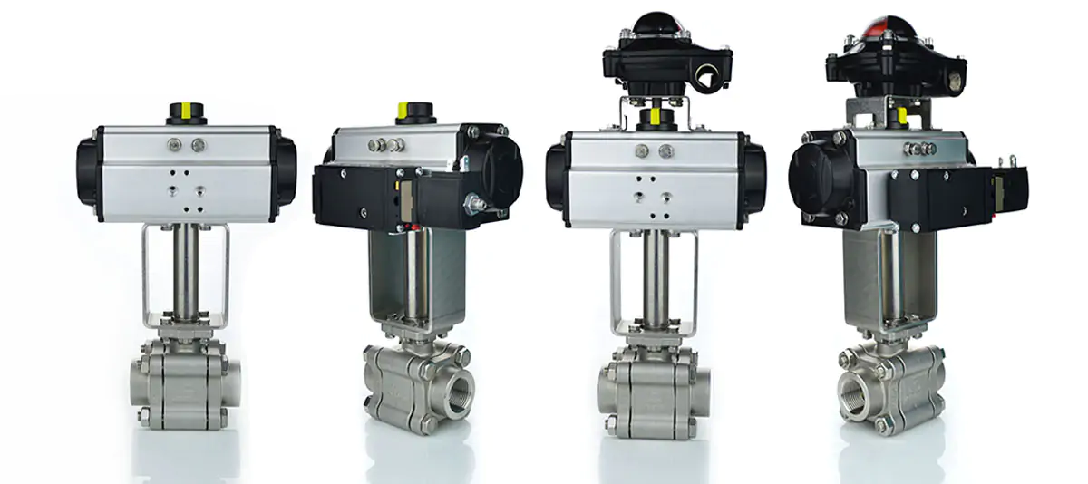 Actuated ball valve build up
