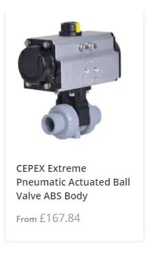 Pneumatic Actuated ABS Ball Valve