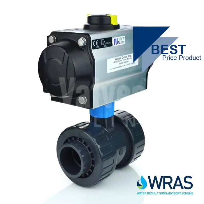 Plastic actuated Ball Valves