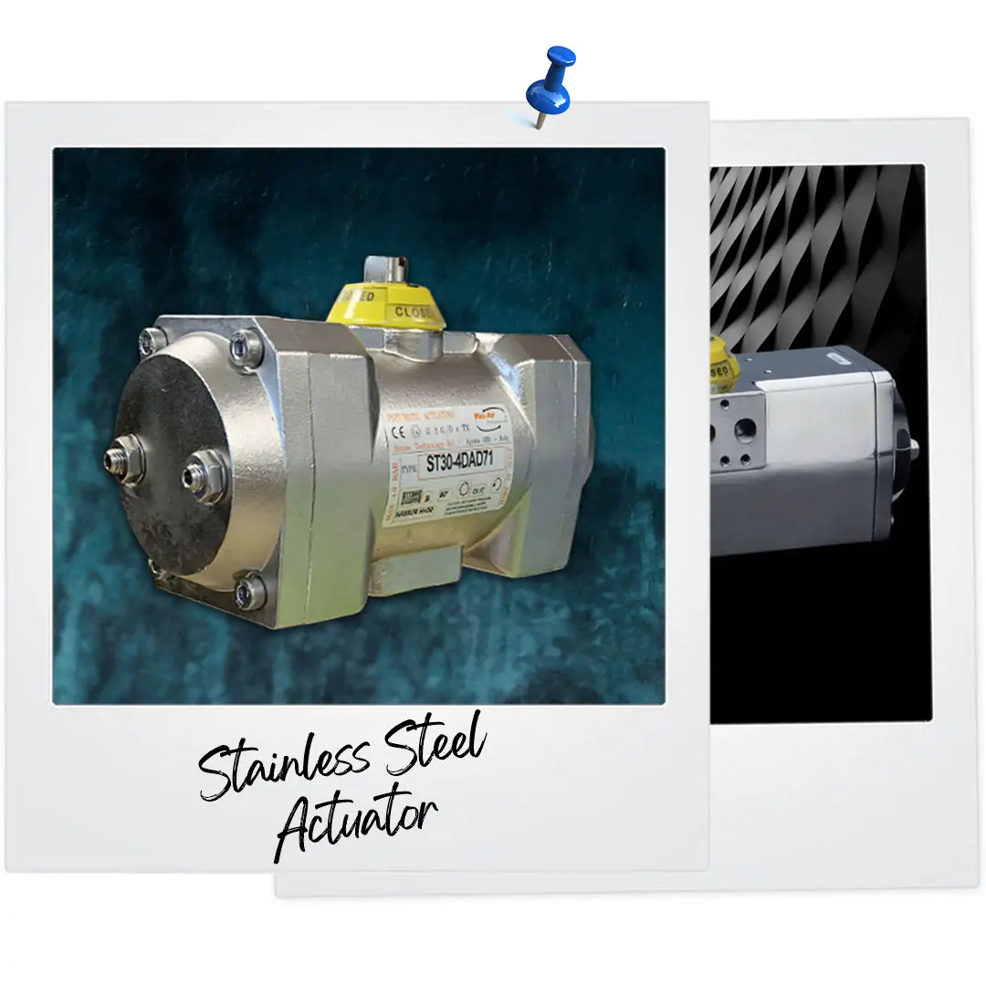 Stainless Steel Pneumatic Quarter Turn Actuator