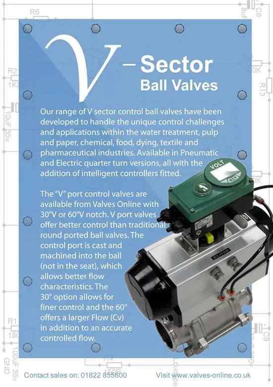 V Sector Control Valve